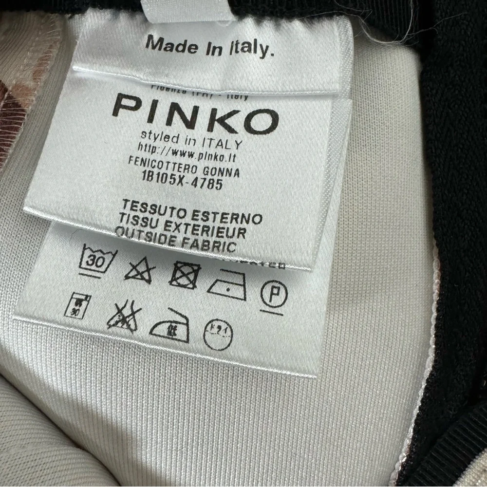 Pinko Floral Pencil Skirt Zip Back Italy‎ US 2